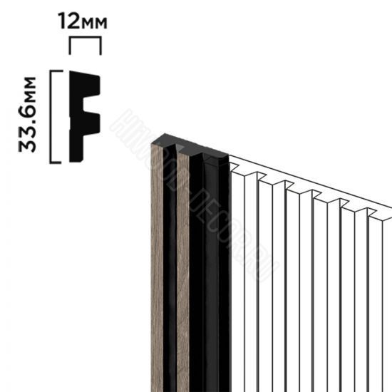 Финишный молдинг LF129A BR490NK