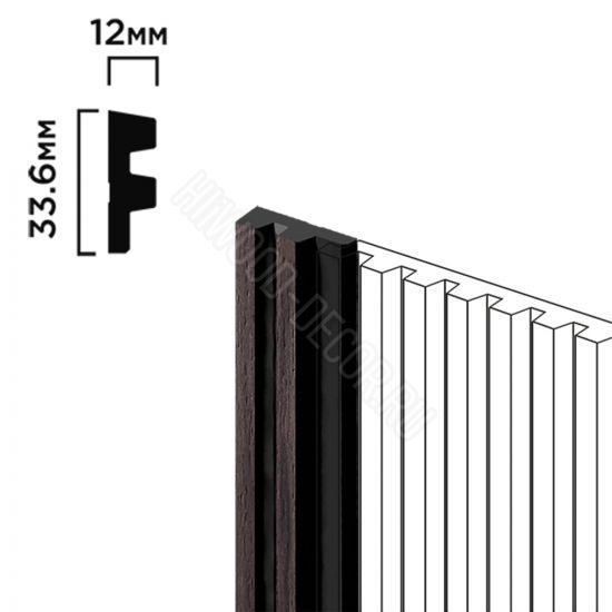 Финишный молдинг LF129A BR395NK