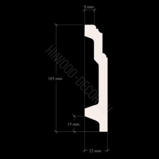 Плинтус напольный B100V1